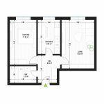 Apartament cu 2 Camere Tip 2 - Bloc 1 - Green Park Apartments - Apartamente moderne și eficiente de vânzare în Arad - Suprafață utilă totală - 52.31 mp