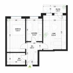 Apartament cu 2 Camere Tip 3 - Bloc 1 - Green Park Apartments - Apartamente moderne și eficiente de vânzare în Arad - Suprafață utilă totală - 57.14 mp