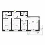 Apartament cu 3 Camere Tip 3 - Bloc 1 - Green Park Apartments - Apartamente moderne și eficiente de vânzare în Arad - Suprafață utilă totală - 81.06 mp